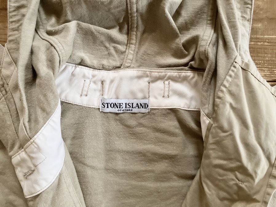 ★STONE ISLAND★ストーンアイランド プルオーバー パーカー サイズXL/ベージュ/綿100%/イタリア製/AK25I019_画像8