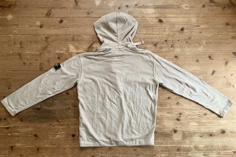 ★STONE ISLAND★ストーンアイランド プルオーバー パーカー サイズXL/ベージュ/綿100%/イタリア製/AK25I019_画像6