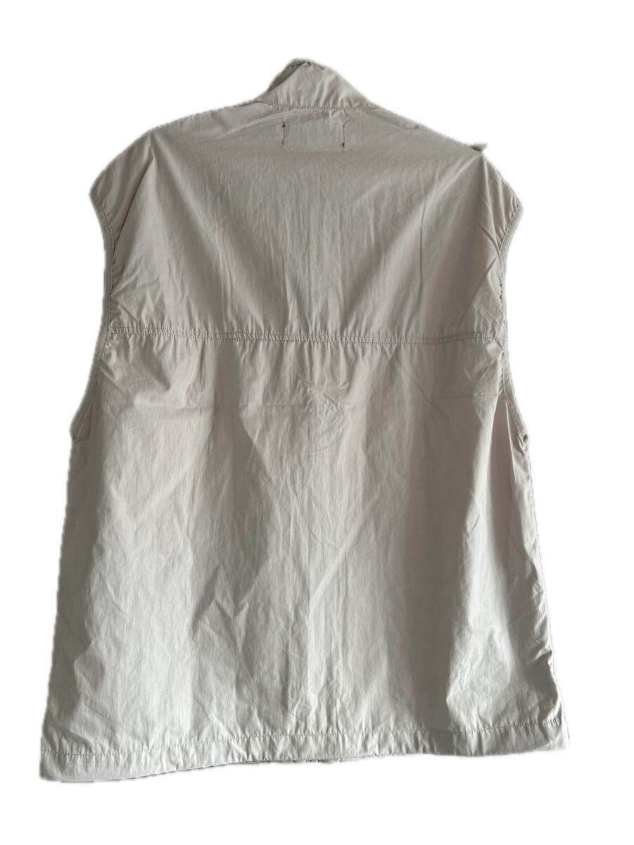 Lサイズ ジップアップ ナイロンベスト レイジブルー 未使用タグ付 送料無料_画像4