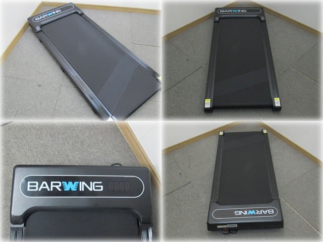 BARWING ルームランナー ランニングパッド BW-WKM01 ブラック 通常モデル(ハンドルなし) 1～10km/h リモコン付 耐荷重150kg 【長野発】_画像4