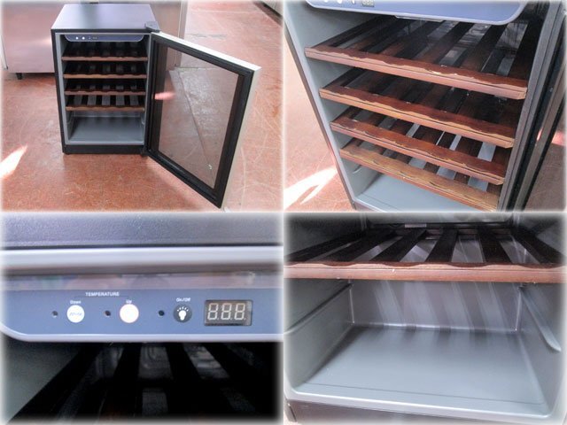 フォルスタージャパン ワインセラー カジュアル FJC-85G(BK) 500x545x770mm 収容本数26本 83L 6～18℃ コンプレッサー式 【長野発】_画像4