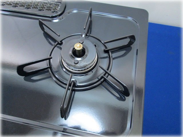 【2024年製】パロマ 水なし片面焼グリル付ガステーブル IC-S809BM-R 都市ガス12A・13A 右強火力 取扱説明書付 ホーロートップ【長野発】_画像2