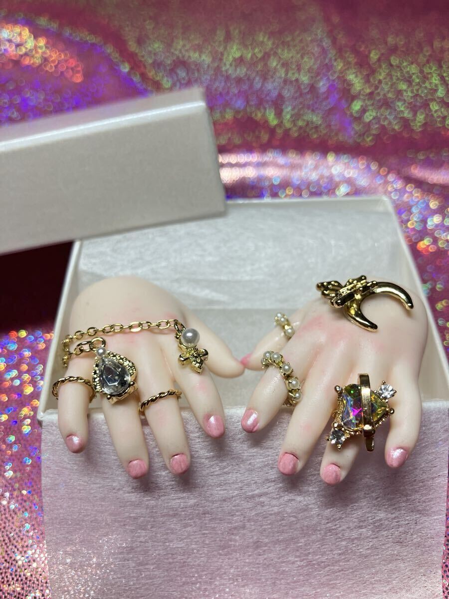 【KIRATIA】MDDサイズ フェアリーハンド カスタムハンド パーツ セミホワイト_画像2