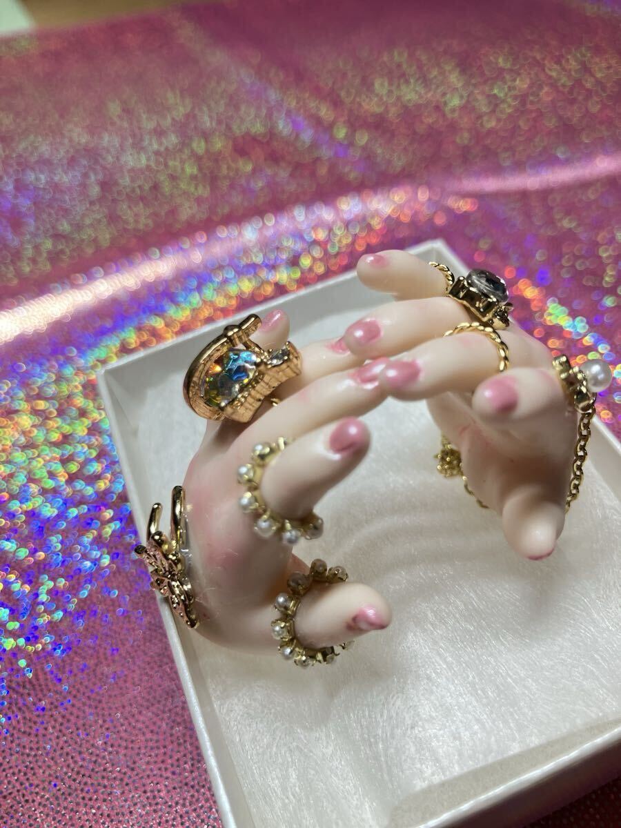 【KIRATIA】MDDサイズ フェアリーハンド カスタムハンド パーツ セミホワイト_画像3