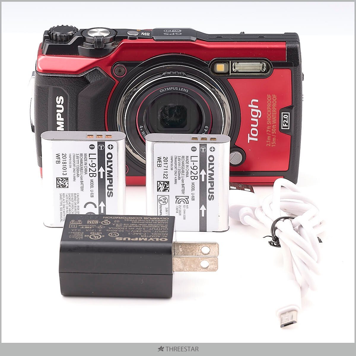 1 иен ~ OLYMPUS Olympus TG-5 текущее состояние распродажа .. водонепроницаемый компактный цифровой фотоаппарат красный 