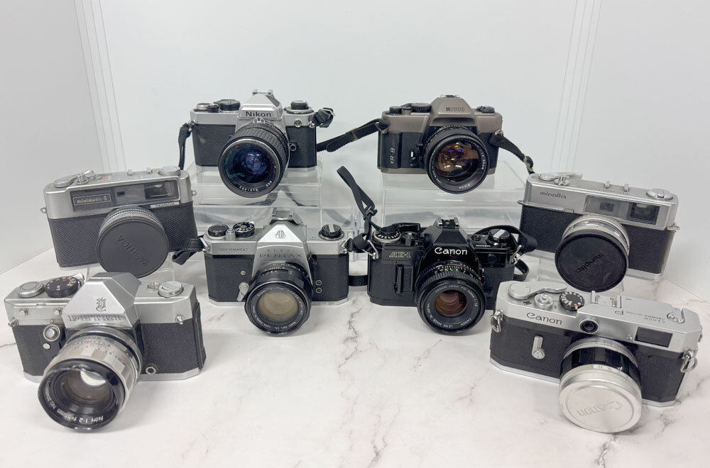 ◆CANON PETRI MINOLTA RICHO Nikon PENTAX フィルム式カメラ 一眼レフ まとめ売り◆_画像1
