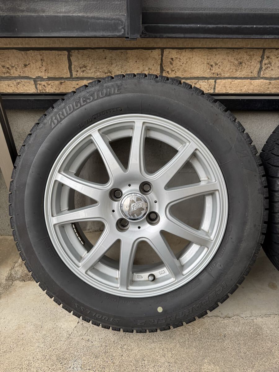 開始価格下げました___スタッドレスタイヤ 175/65R15 ブリヂストン ホイール付き_画像2