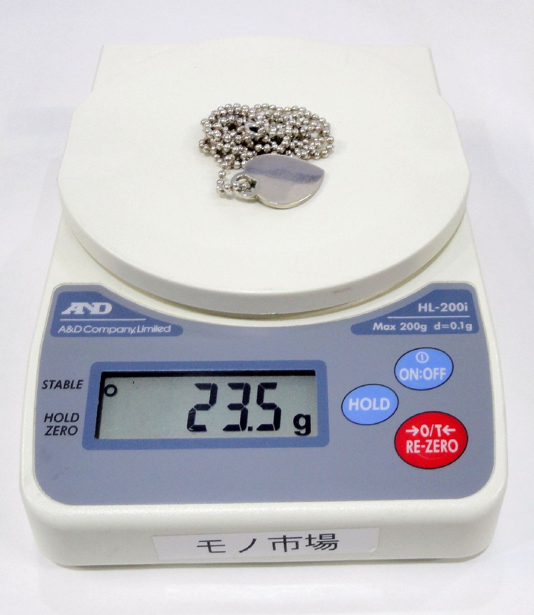 B622【本物保証】 TIFFANY リターントゥティファニー ハートタグ ペンダント シルバー925 スターリングシルバー ボールチェーン ネックレス_画像8