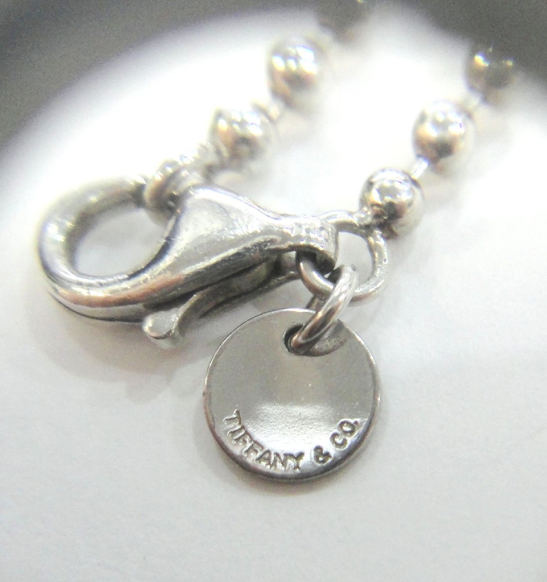 B622【本物保証】 TIFFANY リターントゥティファニー ハートタグ ペンダント シルバー925 スターリングシルバー ボールチェーン ネックレス_画像5