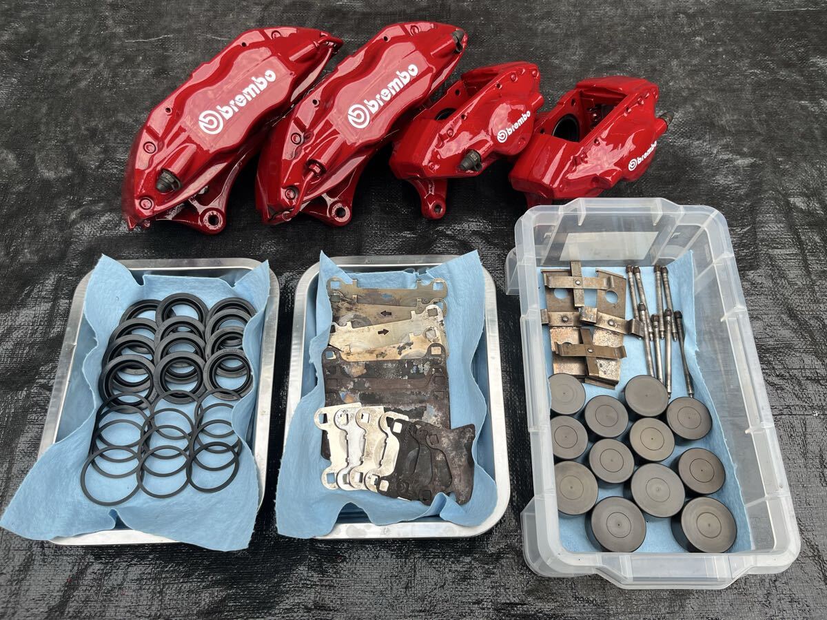 CT9A 純正 brembo ブレンボ ブレーキ キャリパー 前後 ランエボ ランサーエボリューション CT9W CP9A 1台分 エボ5 6 7 8 9 O/H_画像1