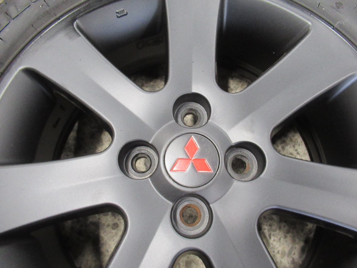 i i-MiEV アイ MITSUBISHI純正15インチ レッドスリーダイア【マッドブラック塗装】145/65R15/175/55R15 24年製9分山 バランス済 _画像7