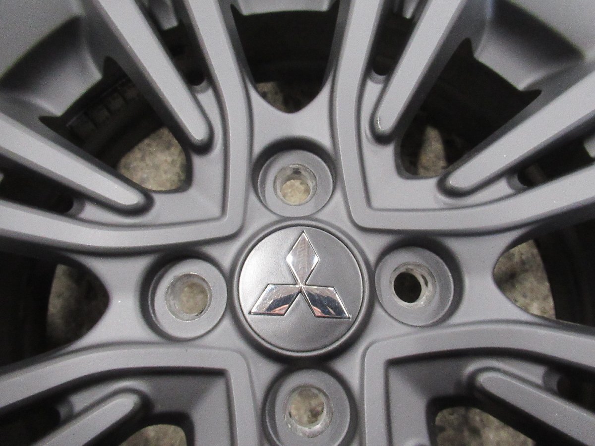 ミラージュ　MITSUBISHI純正15X5.0J+46　4/100　レッドスリーダイア【マッドブラック塗装】175/55R15　2025年製　8山　バランス済　激レア_画像7