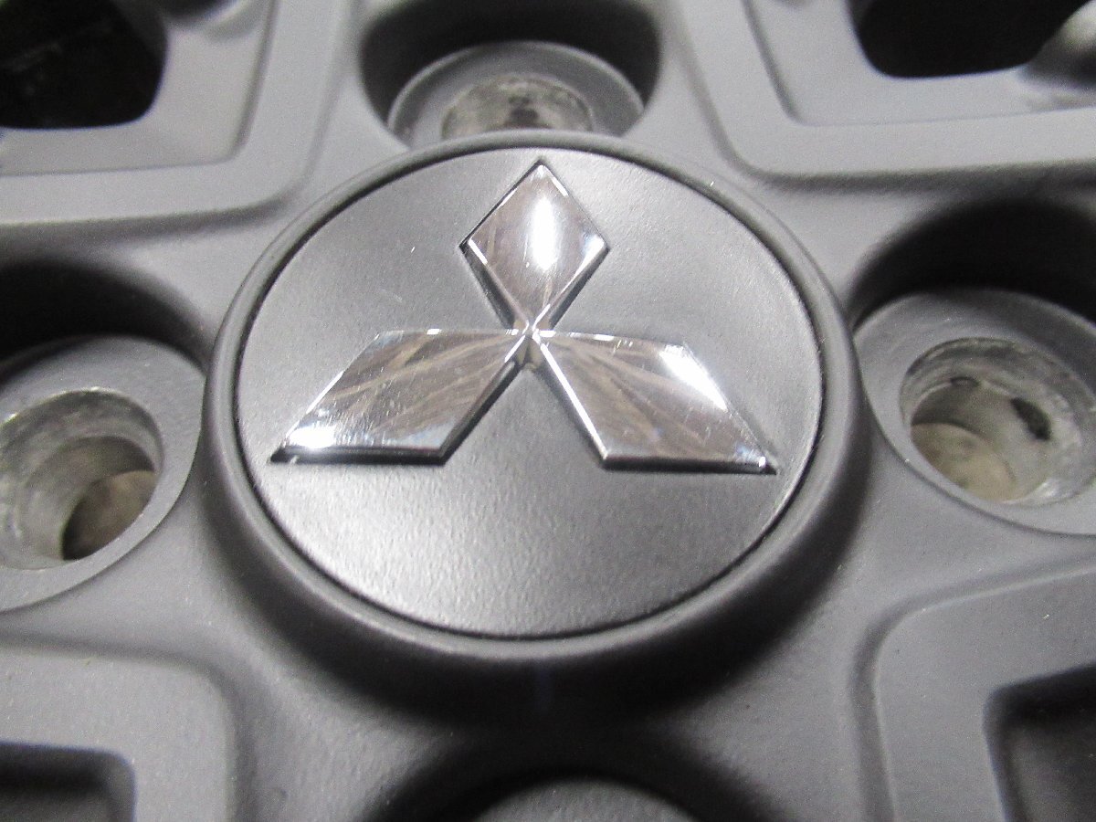 ミラージュ　MITSUBISHI純正15X5.0J+46　4/100　レッドスリーダイア【マッドブラック塗装】175/55R15　2025年製　8山　バランス済　激レア_画像8