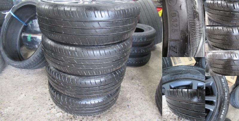 ミラージュ　MITSUBISHI純正15X5.0J+46　4/100　レッドスリーダイア【マッドブラック塗装】175/55R15　2025年製　8山　バランス済　激レア_画像10