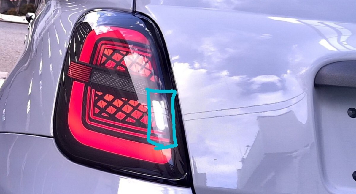 【KYAT】 Fiat500e タイプテールランプ　Abarth595 アバルト595 アバルト500 FIAT500　シリーズ4向け_画像3