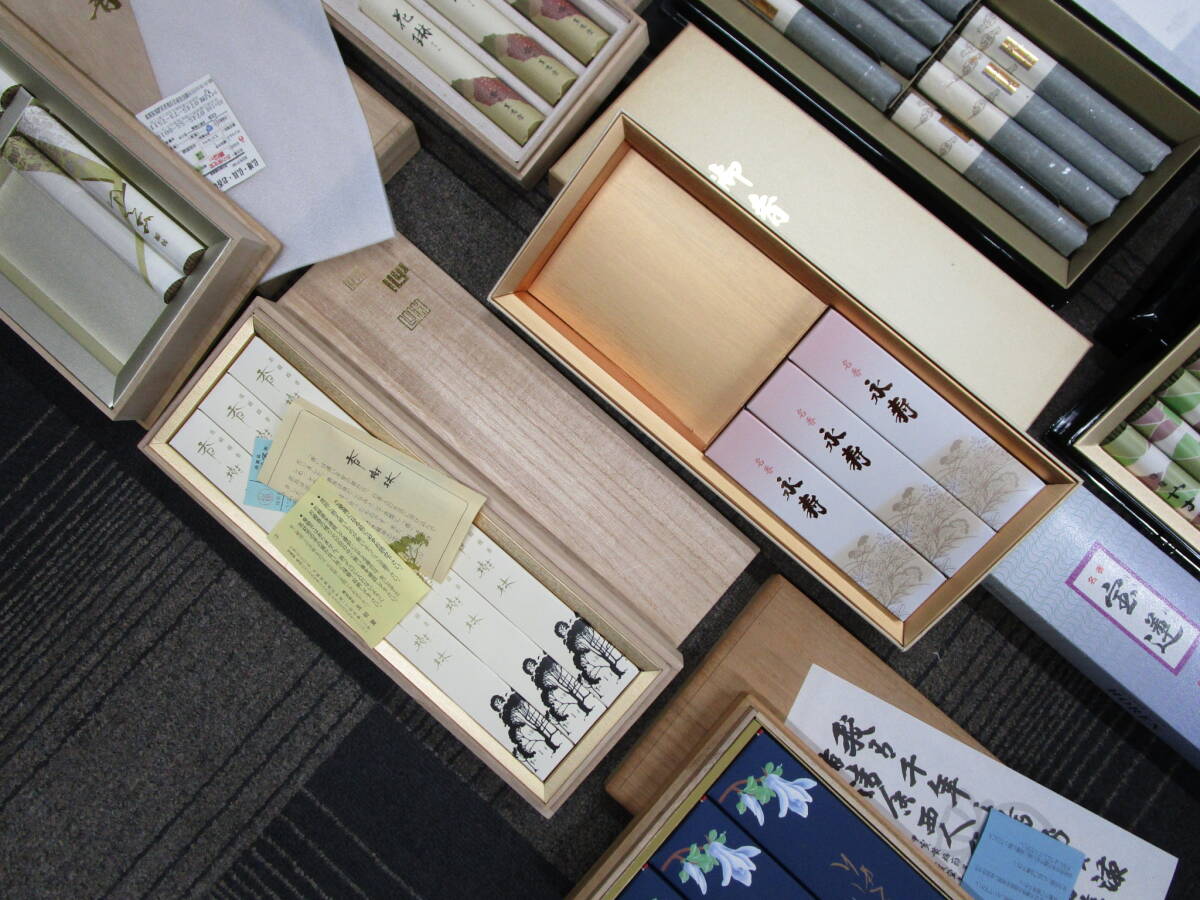 【必見】 お線香 20箱以上 大量 まとめ 線香 仏壇 仏具 御香 香樹林 永寿 順徳 華項峰 潤心 他_画像3