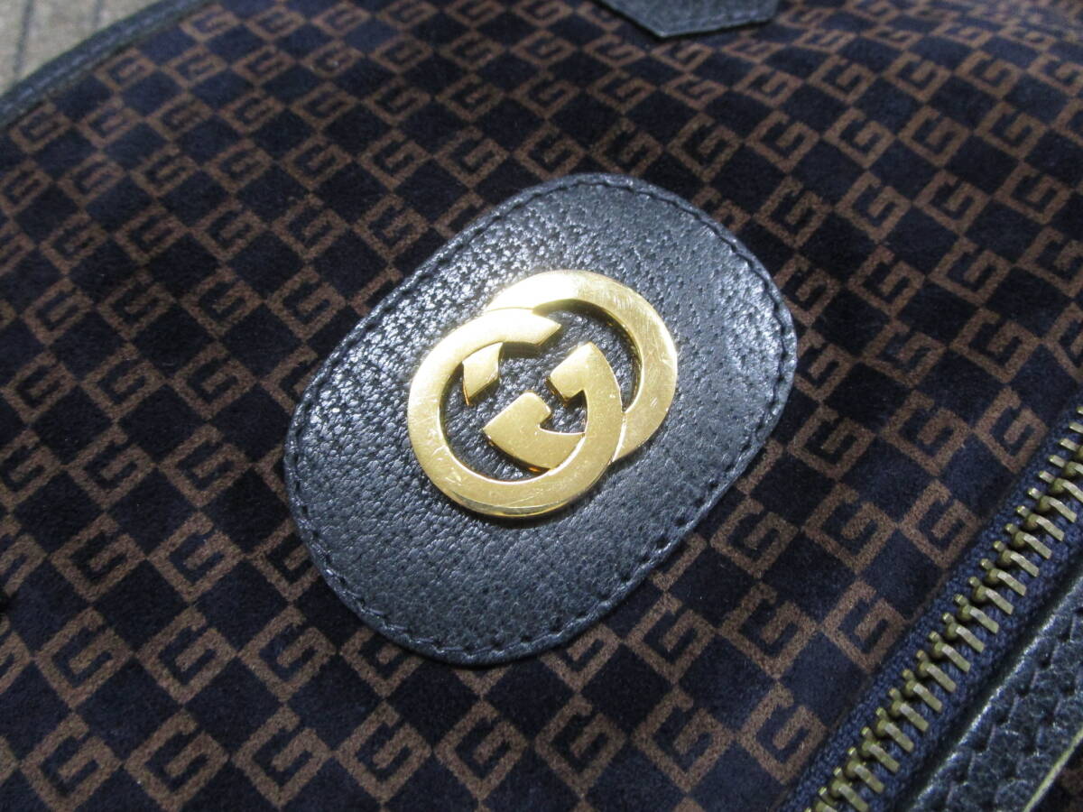 【必見】 GUCCI グッチ GGロゴ トートバッグ ショルダーバッグ ヴィンテージ オールドグッチ 170 002 4987_画像5