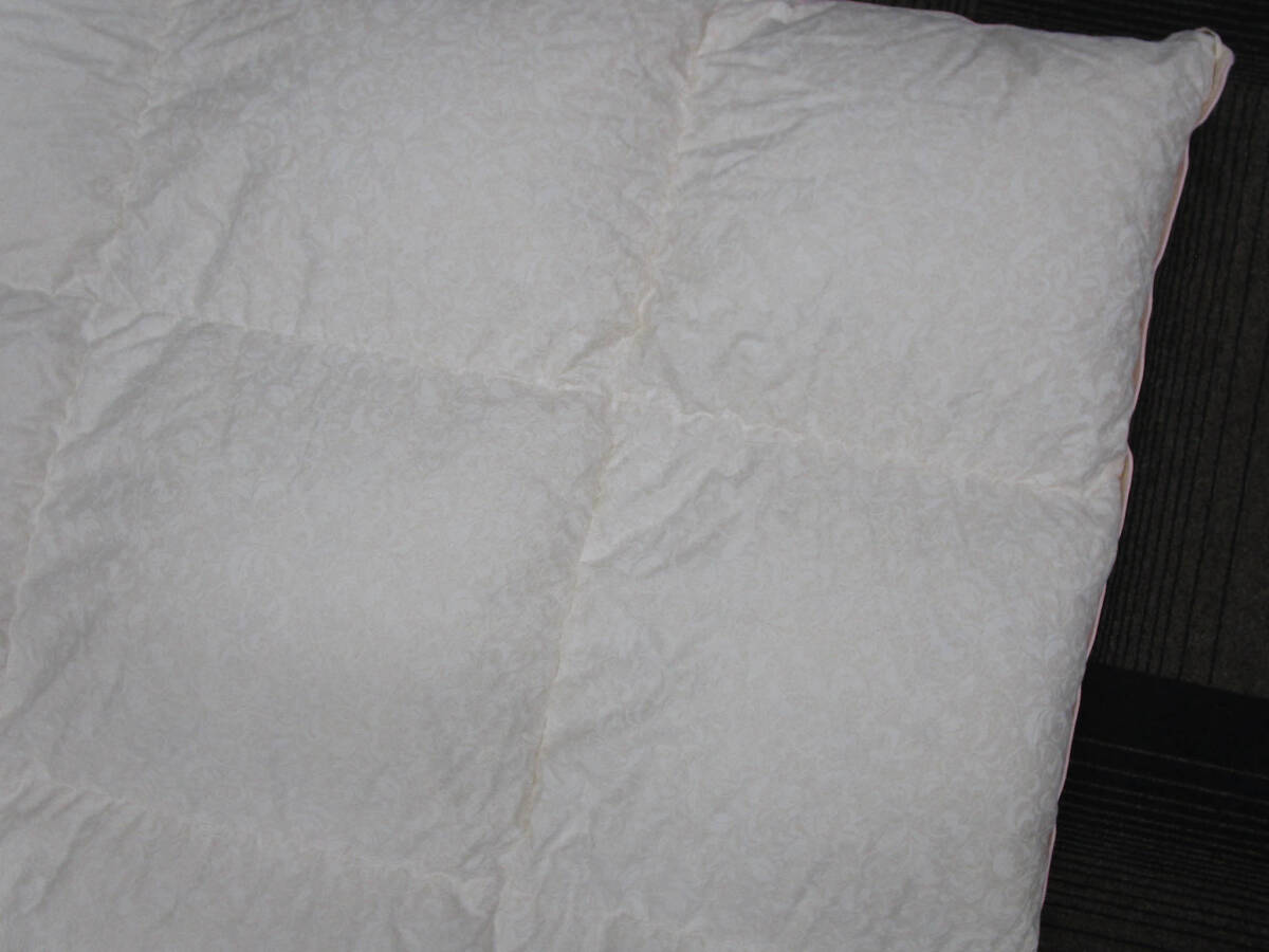 【必見】 羽毛本掛布団 羽毛ふとん シングル 日本製 つめもの重量1.6kg_画像8