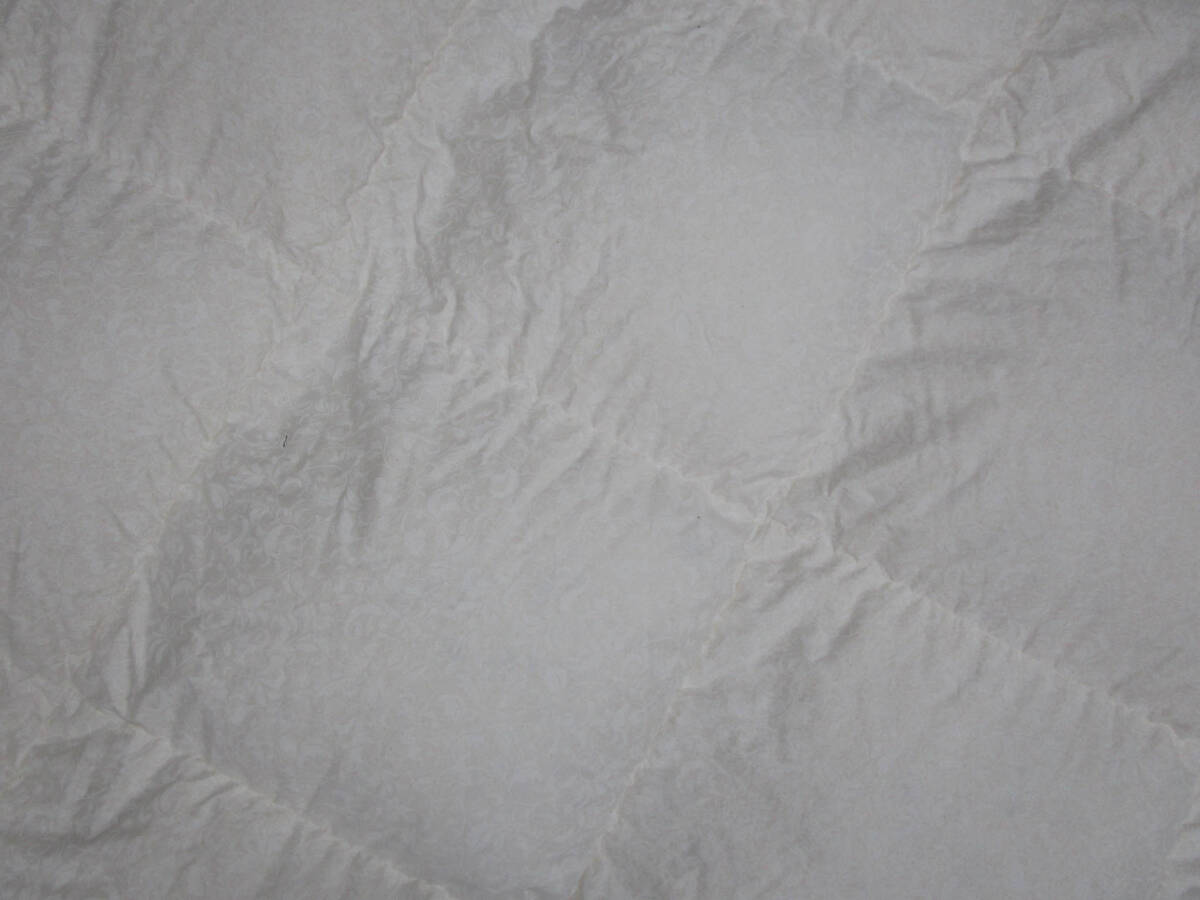 【必見】 羽毛本掛布団 羽毛ふとん シングル 日本製 つめもの重量1.6kg_画像9