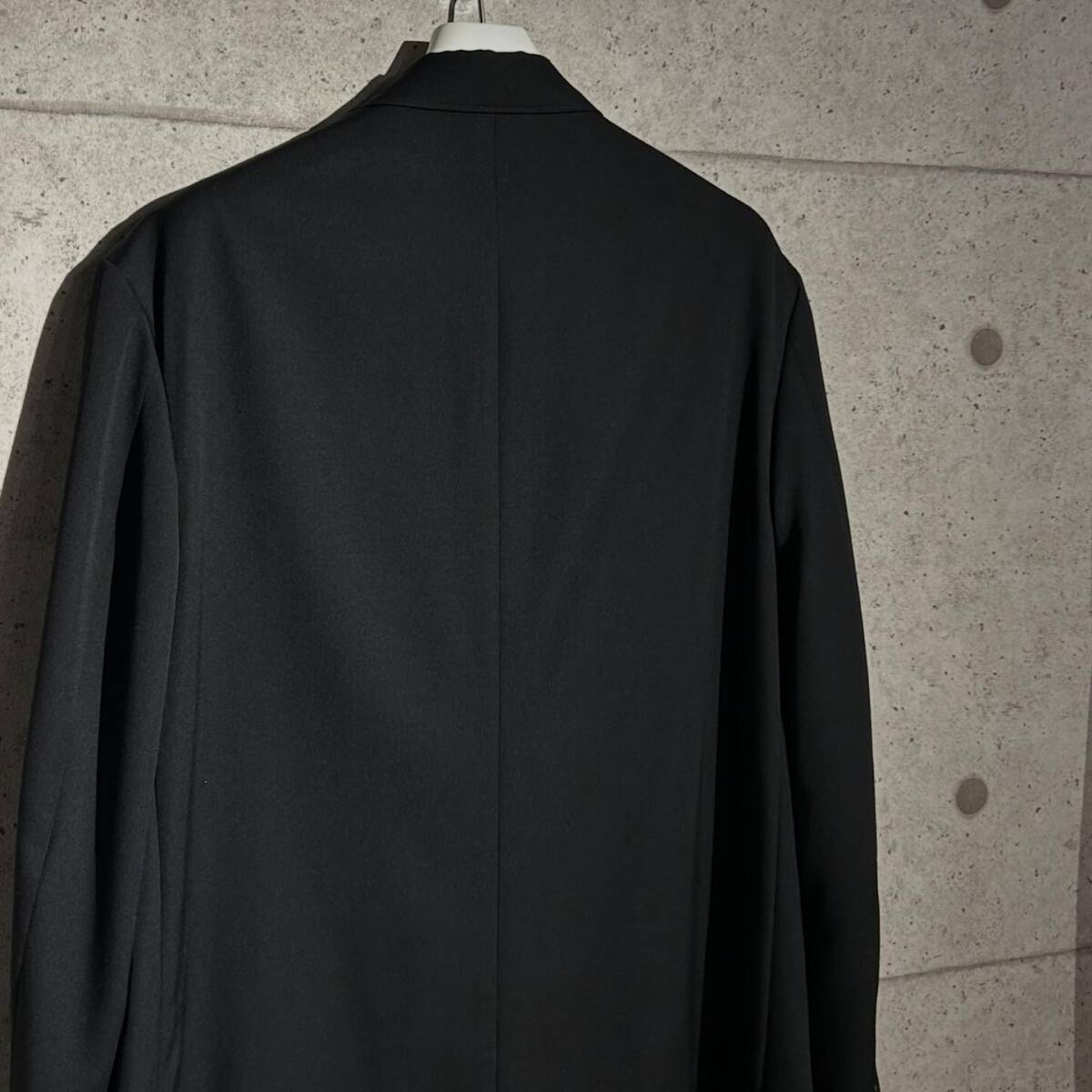 ONtheCORNER ITEM No.2110/YohjiYamamoto POURHOMME ヨウジヤマモトプールオム 立ち切りデザインロングジャケット 23ss size:2_画像8