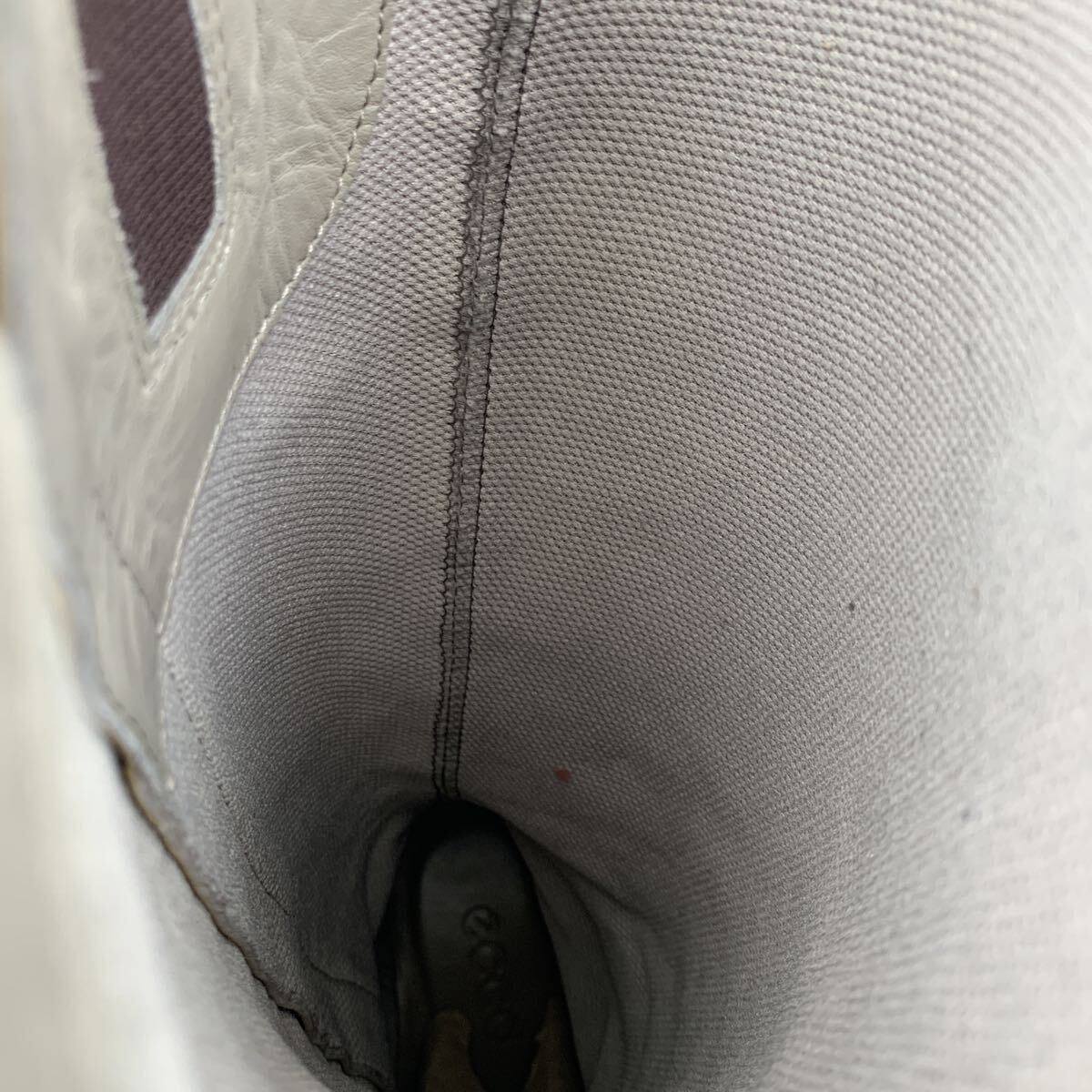 XB33 ECCO エコー レディース ロングブーツ 36 約 23cm キャメル レザー サイドジップ_画像7