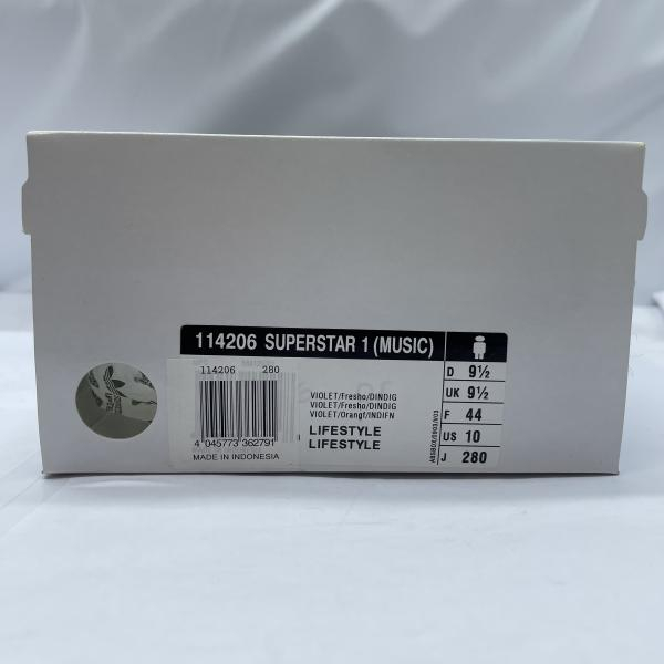 [ б/у ]ADIDAS SUPER STAR35TH MUSIC MISSY ELLIOTT 114206 лиловый 28cm ^ бойцовая рыбка есть есть [240019513263]