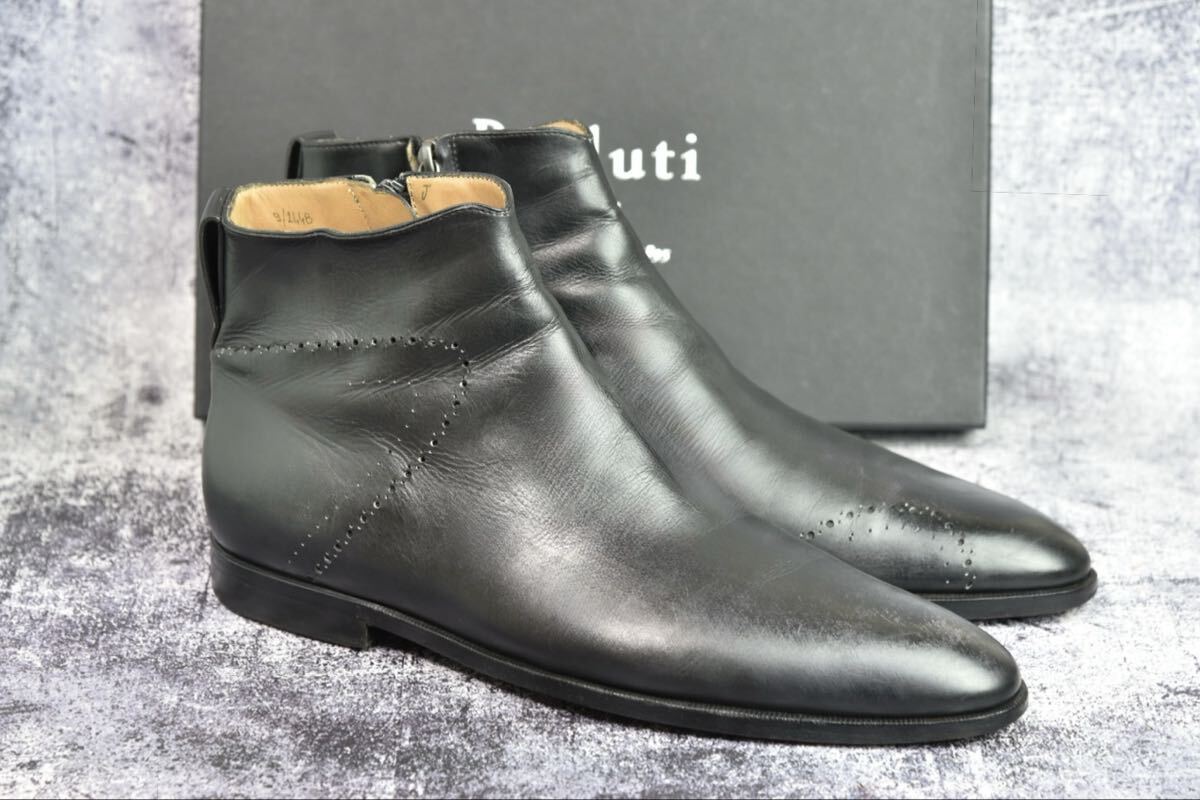 ベルルッティ　サイドジップブーツ　サイズ9 (27.5cm程度)　ブラック　Berluti　タトゥコレクション_画像4