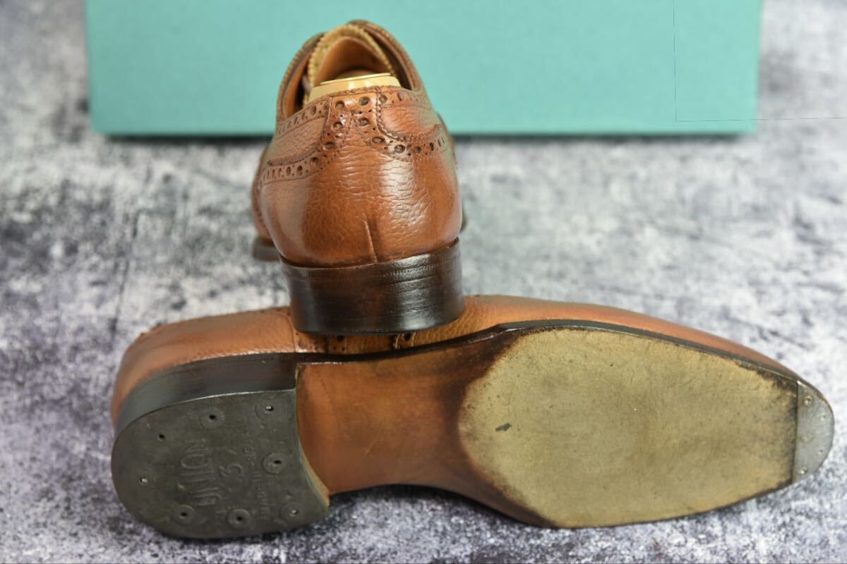 エドワードグリーン　マルヴァーン　 5.5C (24.0cm相当)　ブラウン　82ラスト　ウイングチップ　フルブローグ　EDWARDGREEN_画像8