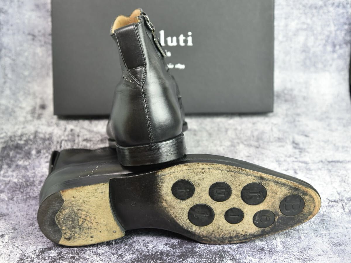 ベルルッティ　サイドジップブーツ　サイズ9 (27.5cm程度)　ブラック　Berluti　タトゥコレクション_画像8
