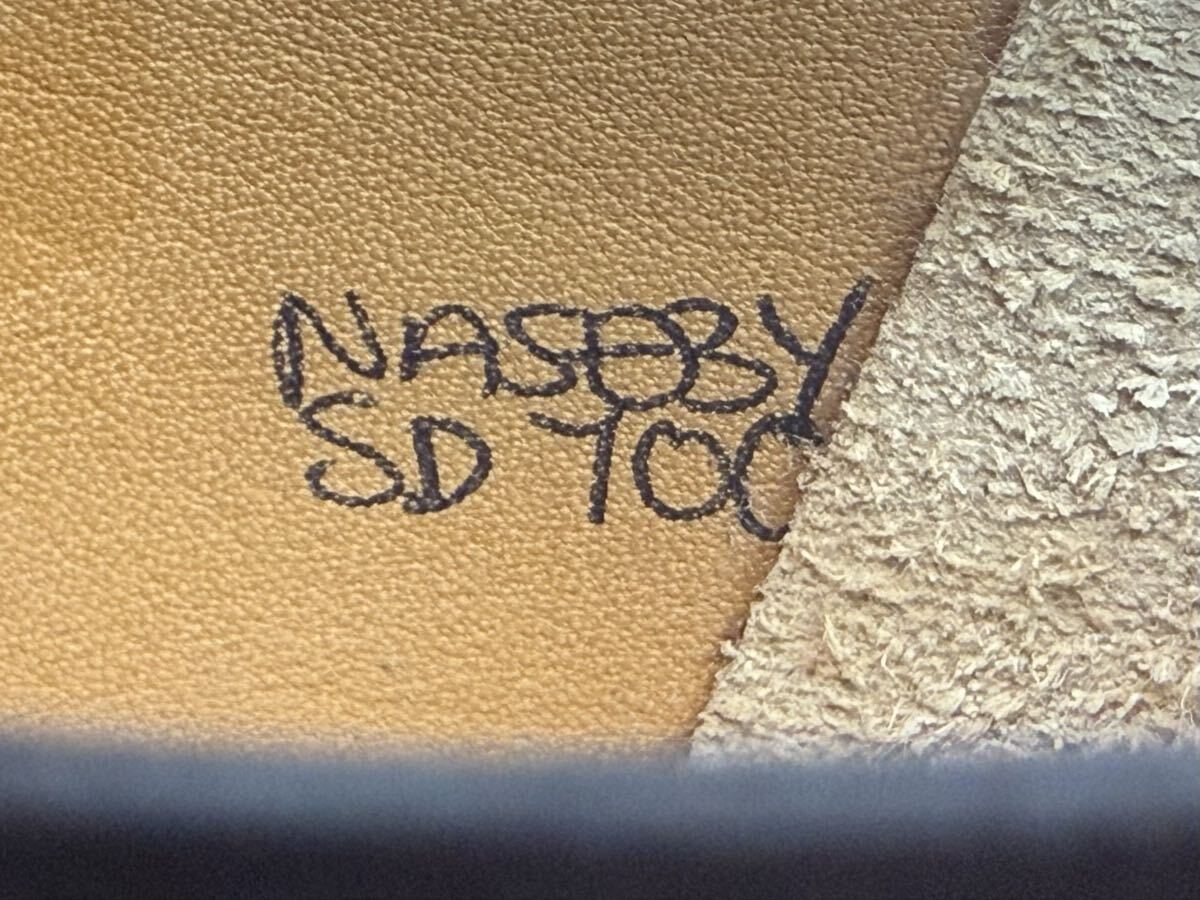 ジョンロブ　ナセビー　5D (24.0cm相当)　ダークブラウンオックスフォードカーフ　7000ラスト　ダブルモンク　木製ツリー付属　JohnLobb_画像9