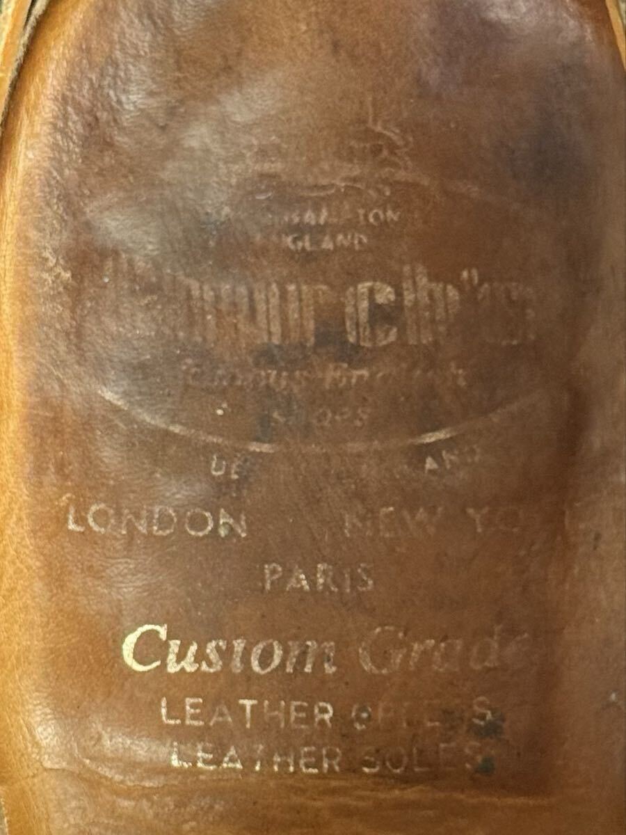 純正ツリー付属 Church's ディプロマット 80F (27.0cm相当) ブラック 73ラスト チャーチ セミブローグ_画像8