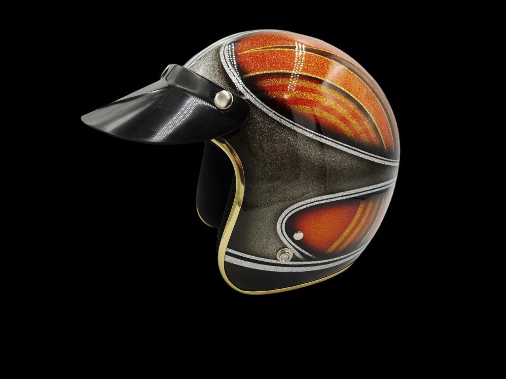 [ оборудование орнамент для ] смотреть человек. глаз ... custom стиль!! шлем ламе ввод свободный размер 57-59cm оборудование орнамент для мода общественная дорога использование не возможно 