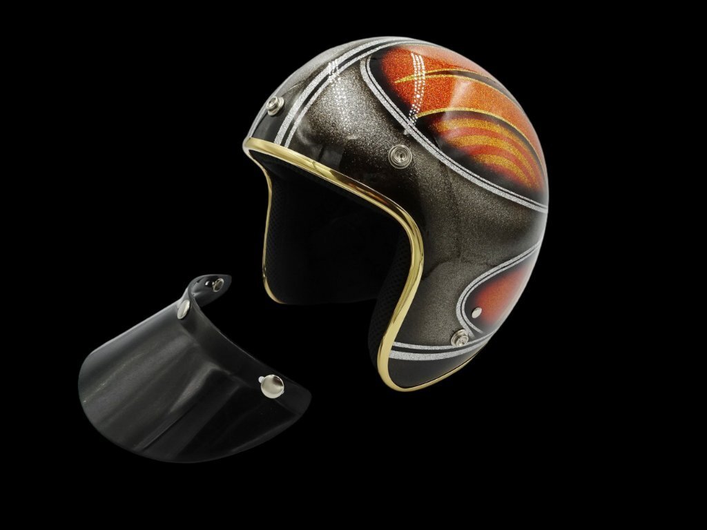 [ оборудование орнамент для ] смотреть человек. глаз ... custom стиль!! шлем ламе ввод свободный размер 57-59cm оборудование орнамент для мода общественная дорога использование не возможно 