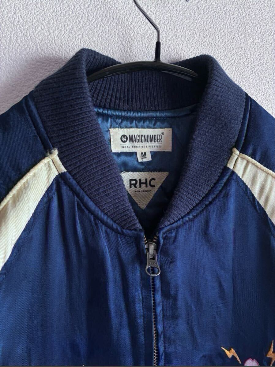 即完売品! Ron Herman ロンハーマン RHC × magic number マジックナンバー 〝 KAMAKURA″ 刺繍 スカジャン ジャケット ブルゾン M_画像8