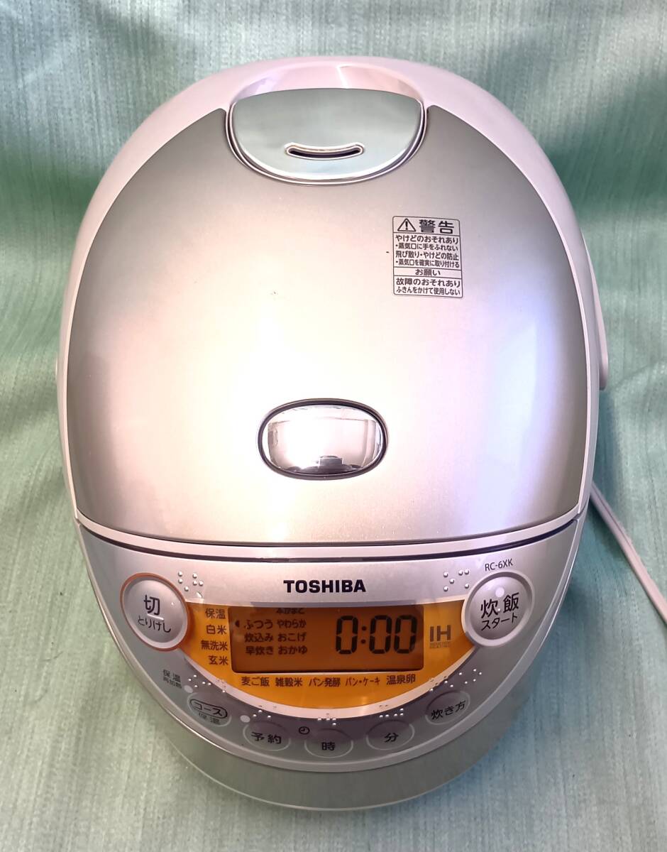 【7124】 中古品 2017年製 東芝 RC-6XK IHジャー炊飯器 3.5合炊き_画像3