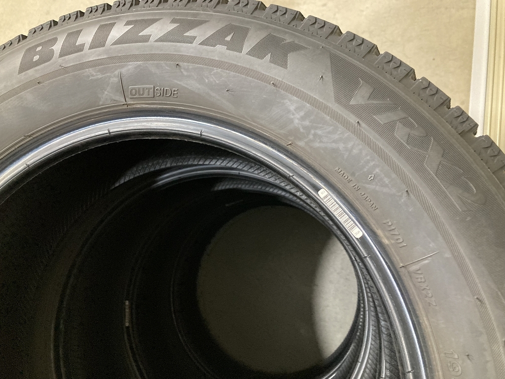 溝あり BRIDGESTONE BLIZZAK VRX2 195/65R16 4本セット ブリヂストン ブリザック (W1638)_画像4