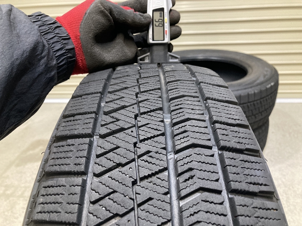 溝あり BRIDGESTONE BLIZZAK VRX2 195/65R16 4本セット ブリヂストン ブリザック (W1638)_画像8