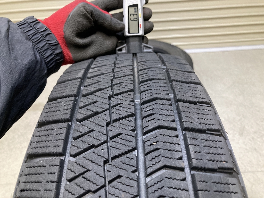 溝あり BRIDGESTONE BLIZZAK VRX2 195/65R16 4本セット ブリヂストン ブリザック (W1638)_画像9