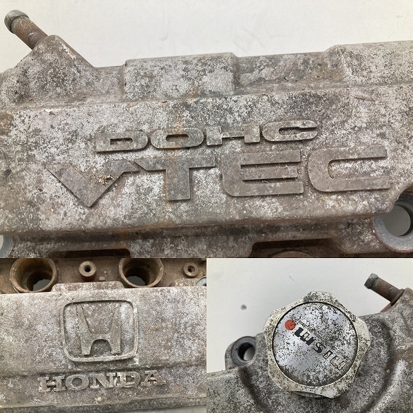 割れ無 ホンダ EK9 シビック タイプR 純正 B16B エンジン ヘッドカバー DOHC VTEC (W1691)_画像2