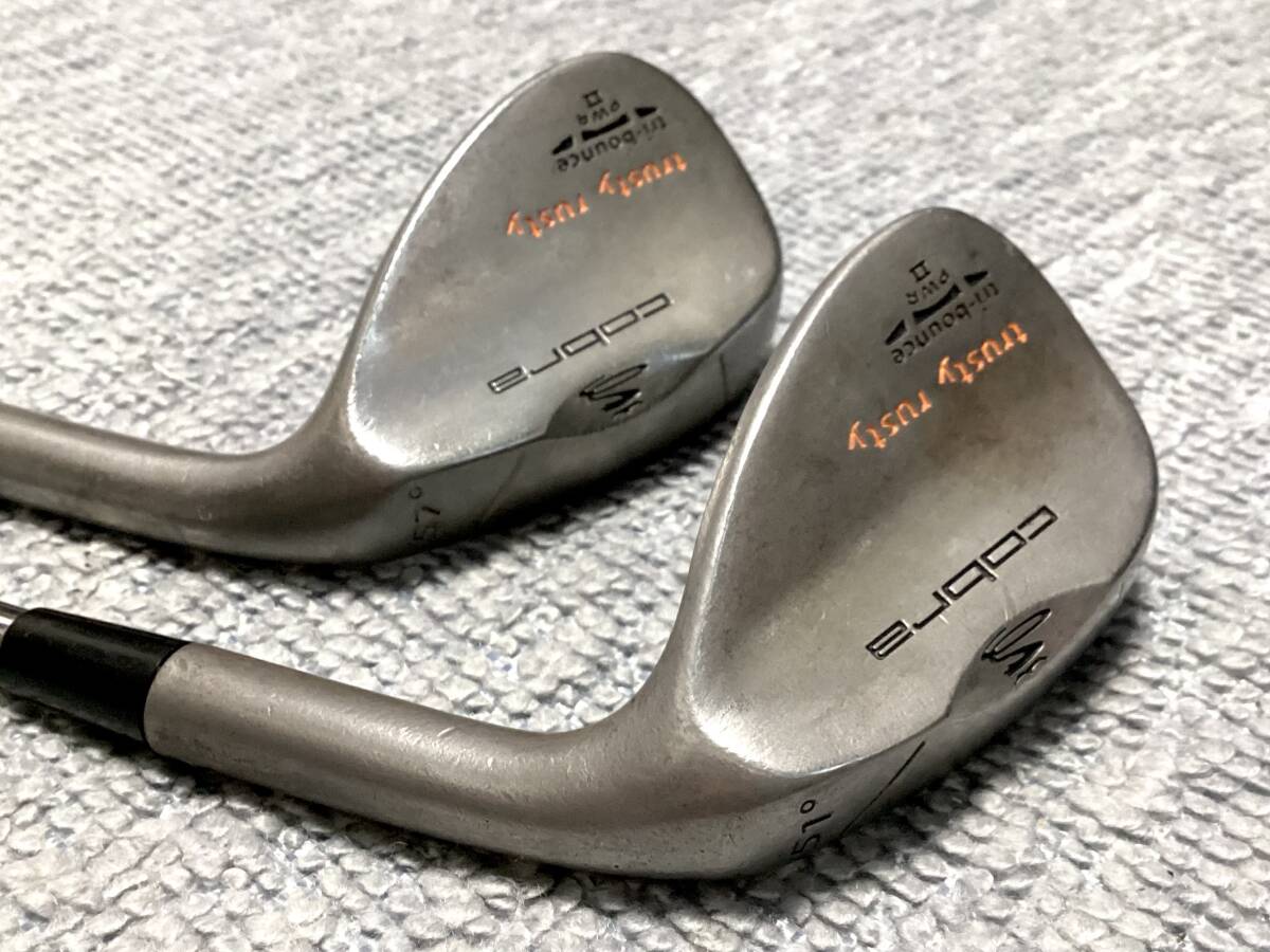 ノーメッキ ★★ cobra コブラ trusty rusty トラスティラスティ 51° 57° PROJECT X 5.5 ウェッジ 2本セット ★★_画像4