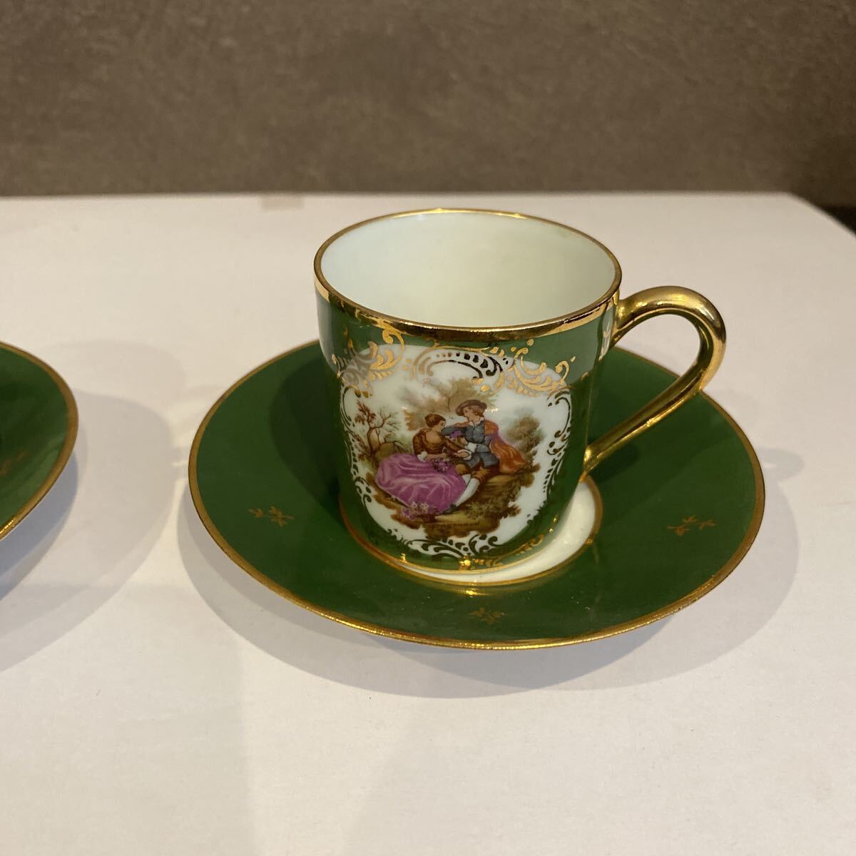 リモージュ　Limoges 金彩　 デミタスカップ　 カップ ソーサー　2客セット_画像3