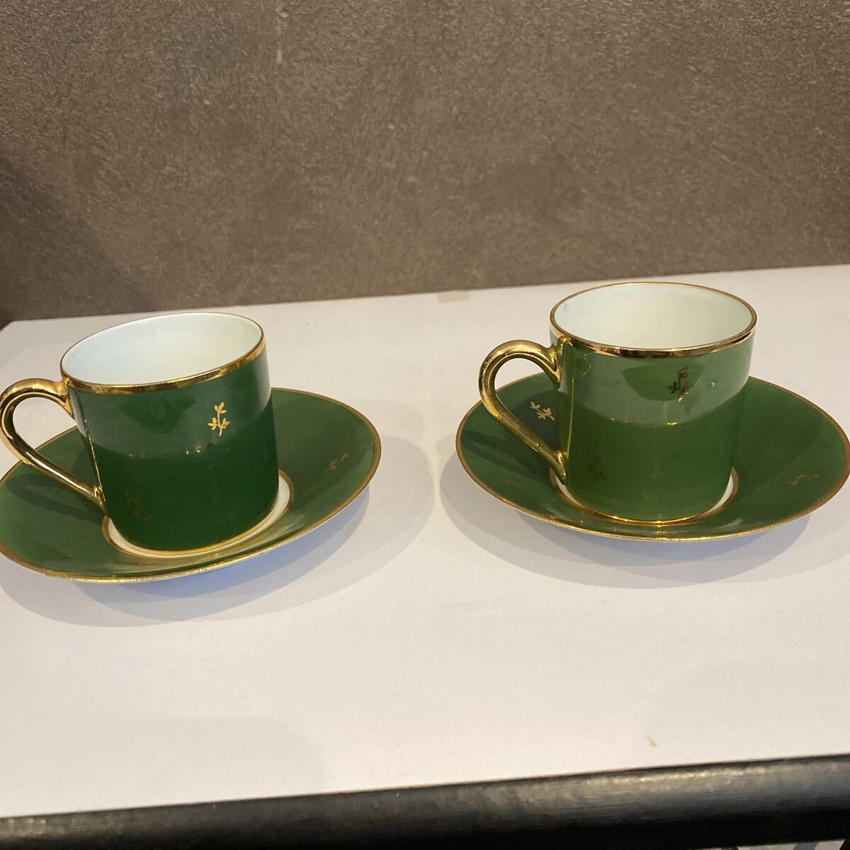 リモージュ　Limoges 金彩　 デミタスカップ　 カップ ソーサー　2客セット_画像4