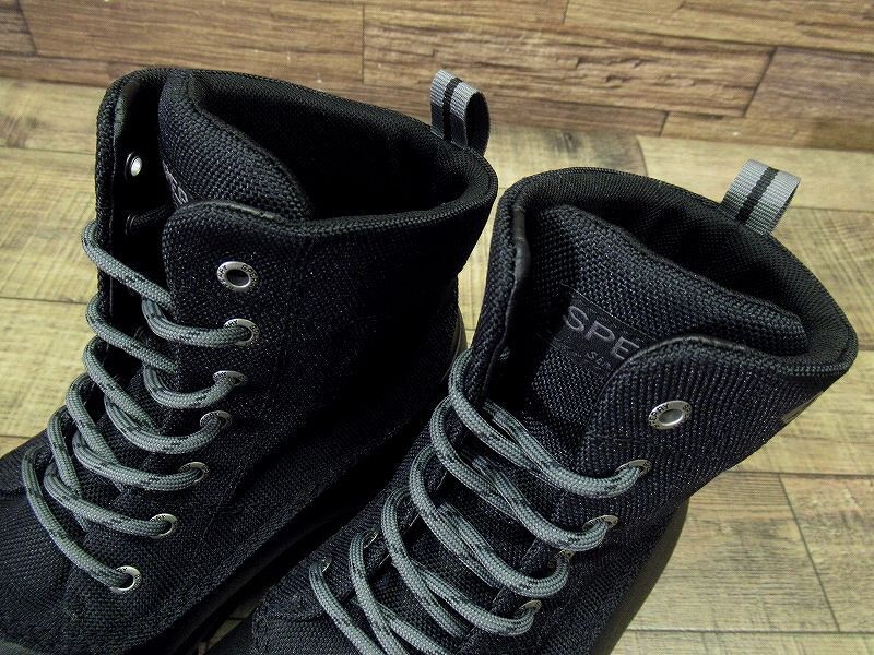 送無 新品 SPERRY TOP-SIDER スペリー トップサイダー STS24761 ダック フロート レースアップ 防水 軽量 レイン スノー ブーツ 黒 28.0 ①_画像6