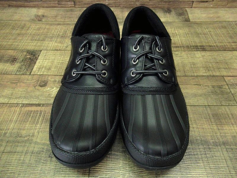 送無 新品 SPERRY TOP-SIDER スペリー トップサイダー コールドベイ スリーアイ 防水 撥水 加工 レイン スノー ブーツ シューズ 黒 27.5 ③_画像2