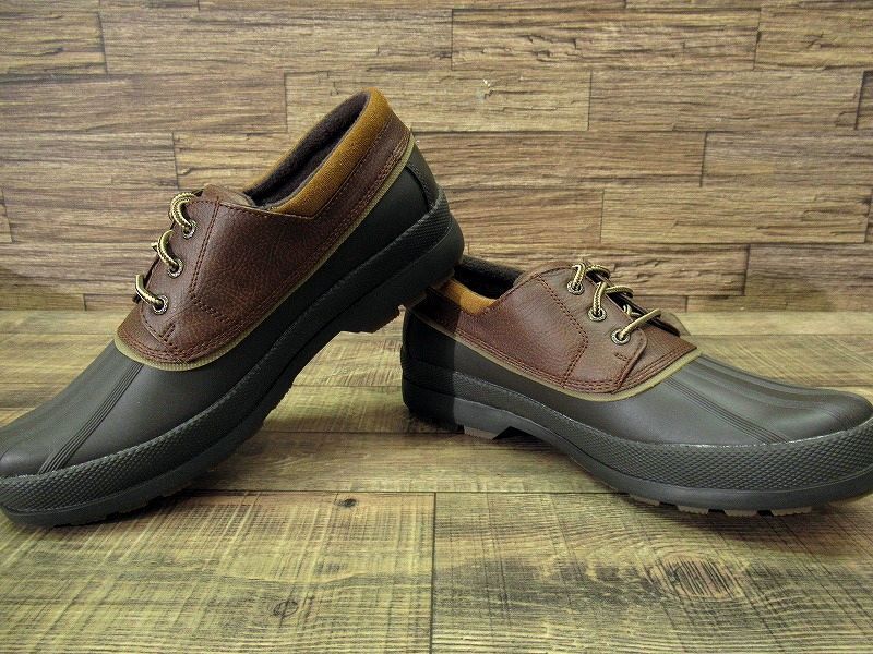 送無 新品 SPERRY TOP-SIDER スペリー トップサイダー コールドベイ スリーアイ 防水 撥水 加工 レイン スノー ブーツ シューズ 茶 27.5 ③_画像4