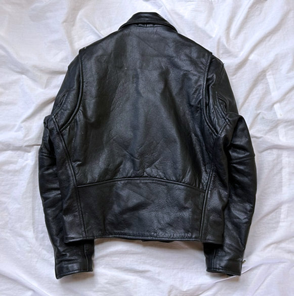 AxelアクセルダブルライダースM黒★本革レザー牛革_画像3