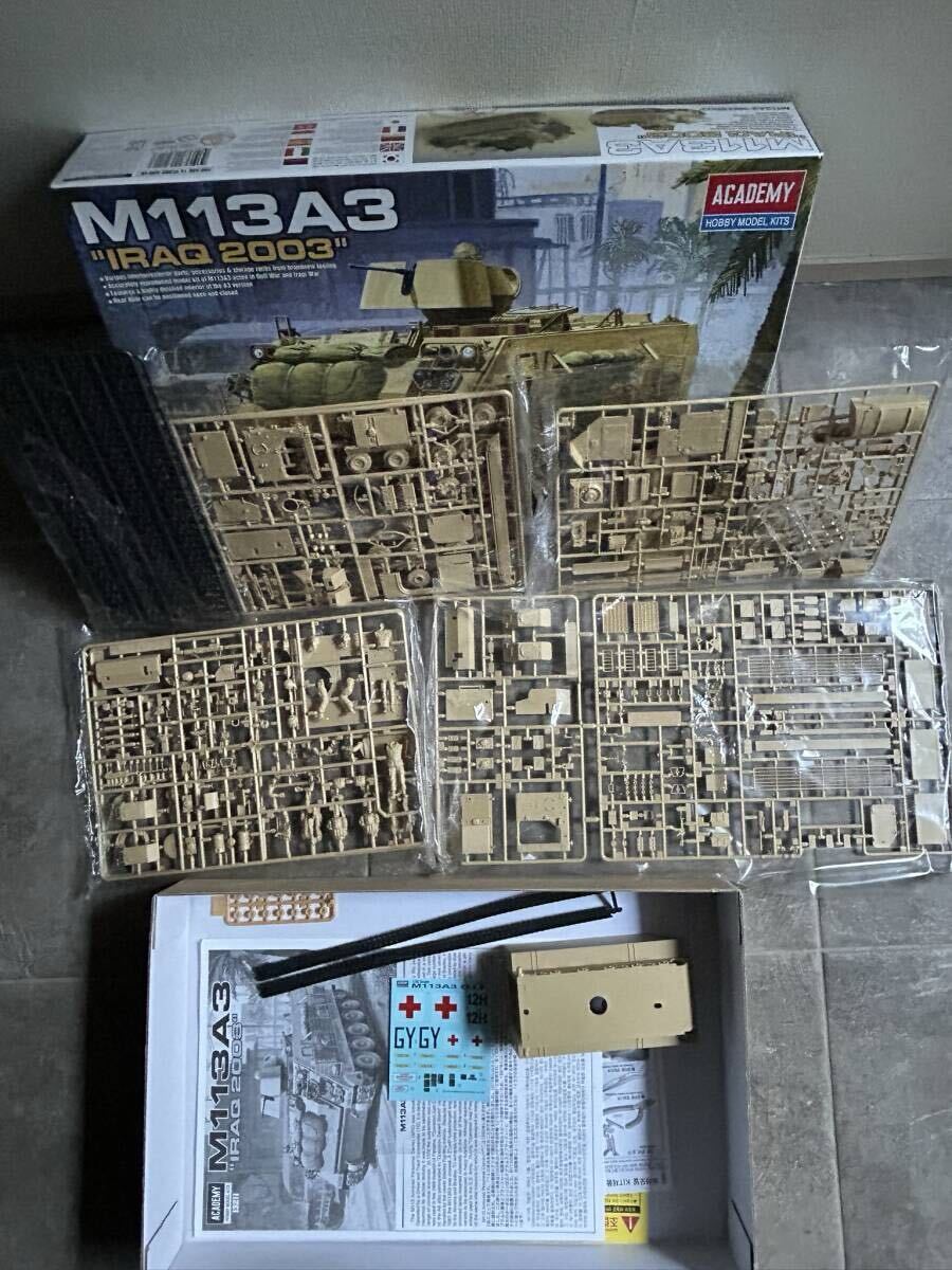 アカデミー 1/35 M113A3 IRAQ 2003 M113装甲兵員輸送車 内袋未開封 〒920円 定形外郵便(追跡補償なし)他_画像3