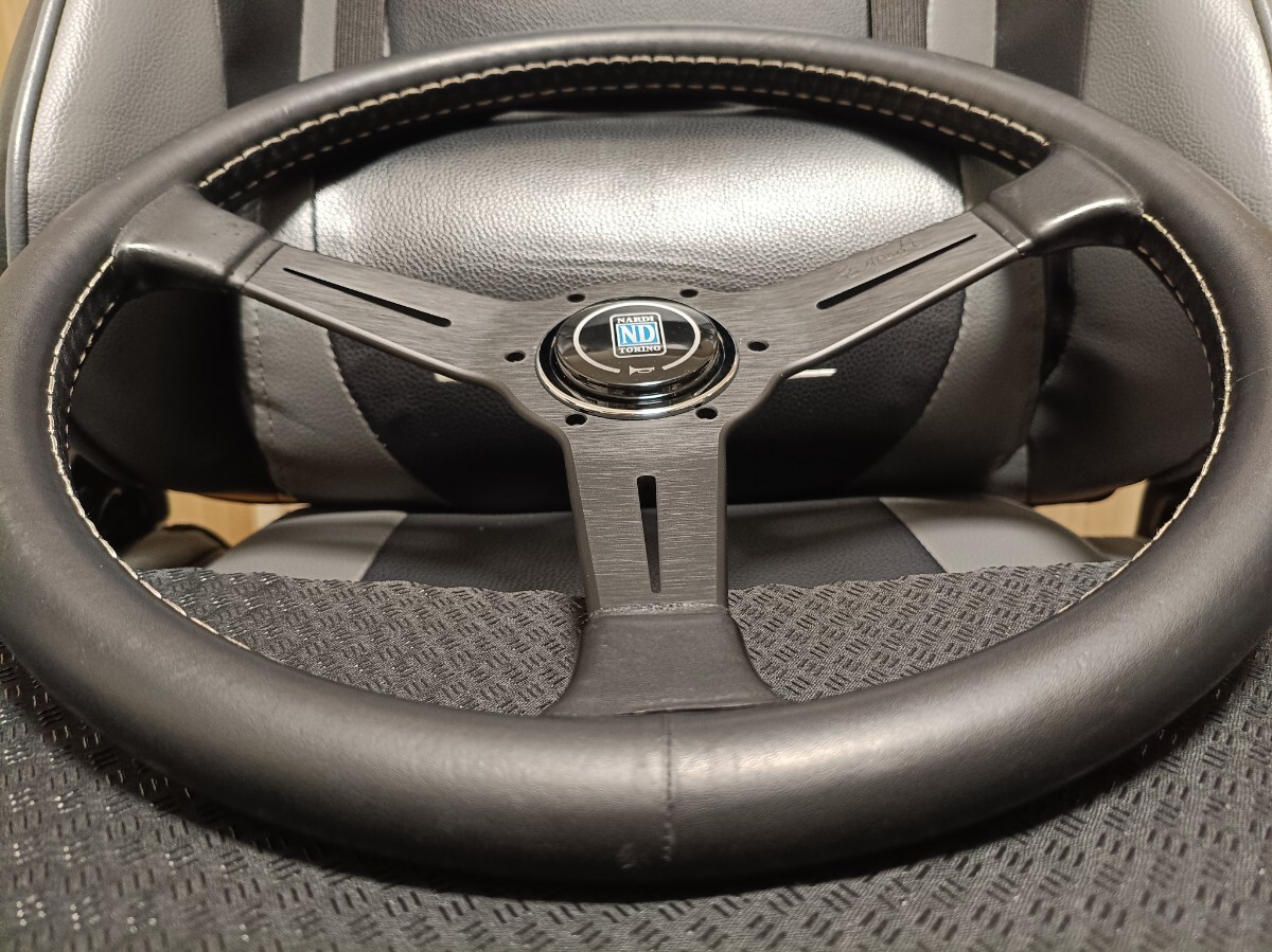 即決 正規品 NARDI classic ナルディ クラシック φ36 360mm ブラックスポーク ブラックレザー 送料無料_画像4