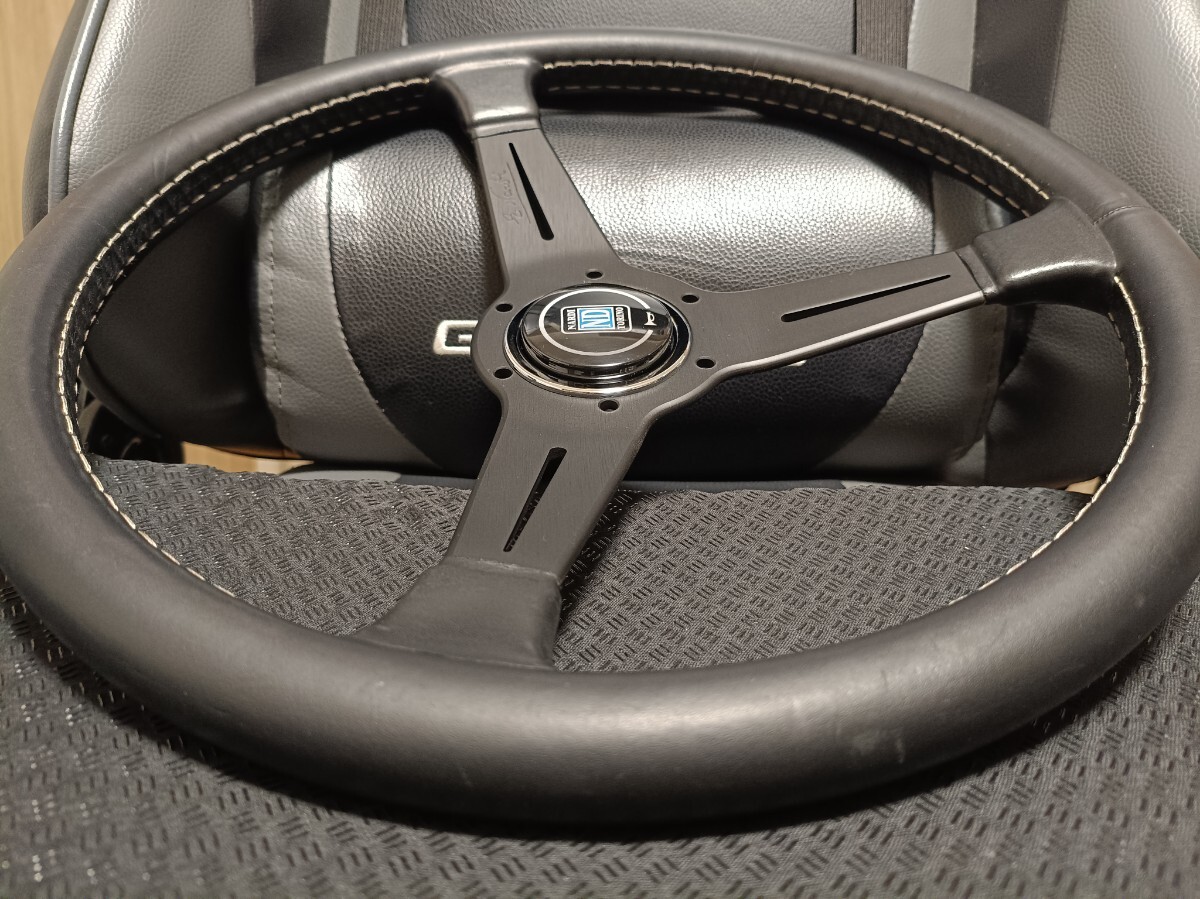 即決 正規品 NARDI classic ナルディ クラシック φ36 360mm ブラックスポーク ブラックレザー 送料無料_画像7