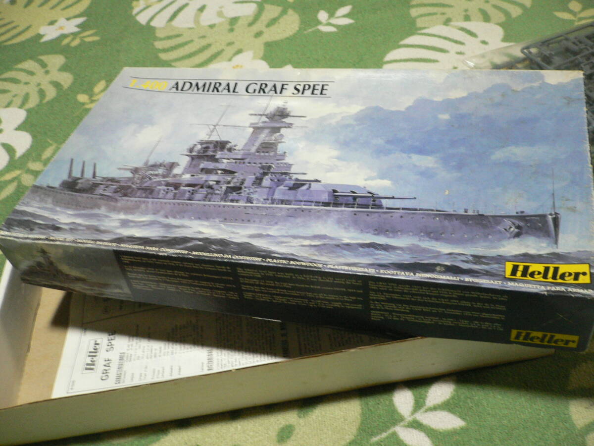 Heller 1/400 ADMIRAL SCHEER ADMIRAL GRAF SPEE　ドイツ巡洋戦艦　グラフシュぺー　未開封　軍艦　プラモデル_画像4
